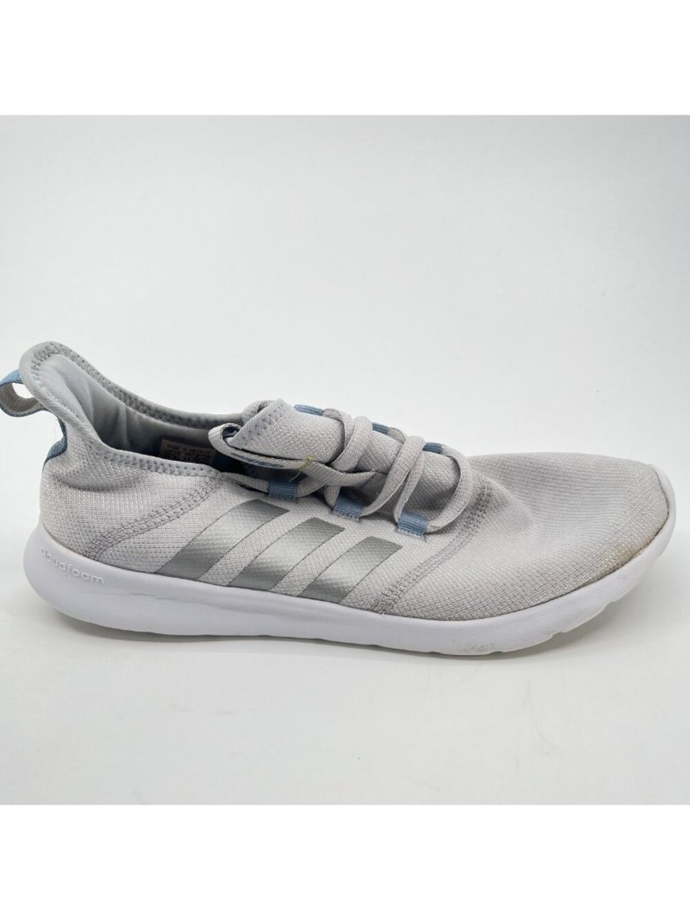 Adidas Cloudfoam Pure 2.0 Womens Size 11 Gray Silver Running Shoes Sneakers